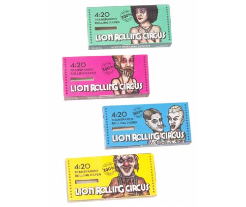 Lion Rolling Circus Χαρτάκια 4:20 Block - Διάφανα Transparent - Τιμή: 4,20€
