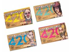 Lion Rolling Circus Χαρτάκια 4:20 Block - Unbleached Ακατέργαστο 420φ.