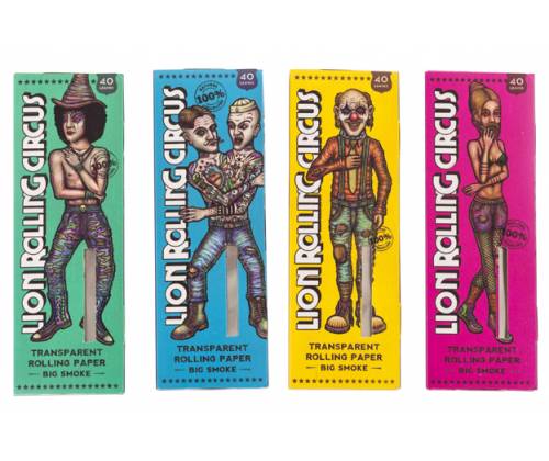 Lion Rolling Circus Χαρτάκια Big Smoke - KS Διάφανα Transparent - Τιμή: 0,59€