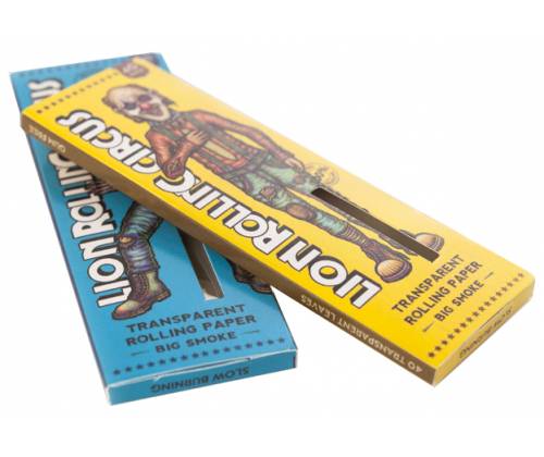 Lion Rolling Circus Χαρτάκια Big Smoke - KS Διάφανα Transparent - Τιμή: 0,59€