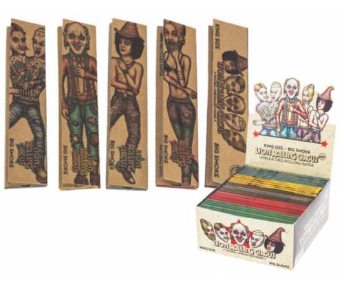 Lion Rolling Circus Χαρτάκια Big Smoke - KS Unbleached Ακατέργαστο - Τιμή: 0,99€