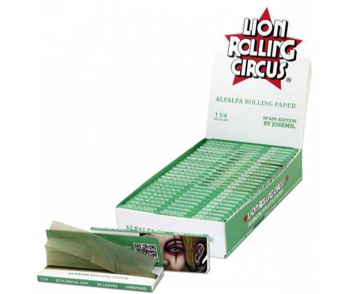 Lion Rolling Circus Χαρτάκια 1¼  - Unbleached Alfalfa - Τιμή: 1,20€