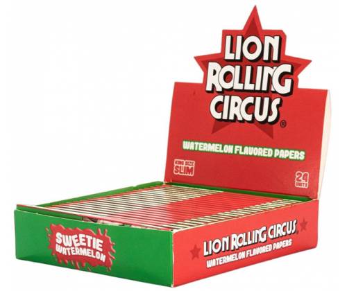 Lion Rolling Circus Χαρτάκια 32φ. King Size - Καρπούζι (Sweetie Watermelon) - Τιμή: 2,10€