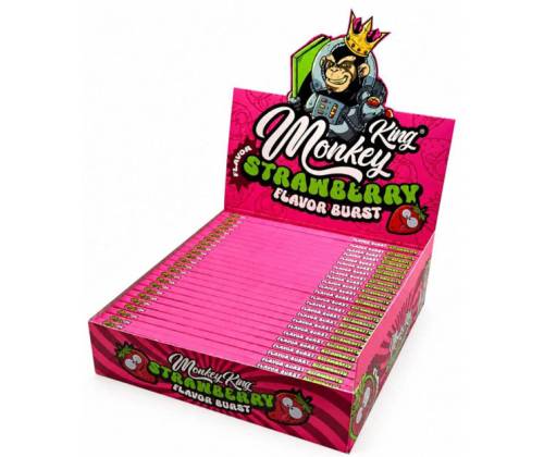 Monkey King Paper King Size Slim - Strawberry - Price: 1,50€