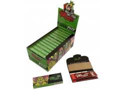 Monkey King Χαρτάκια Ακατέργαστο - Green Alien King Size Slim με Τζιβάνα