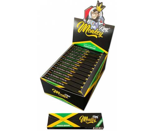 Monkey King Χαρτάκια Ακατέργαστο - Jamaica King Size Slim με Τζιβάνα - Τιμή: 1,85€