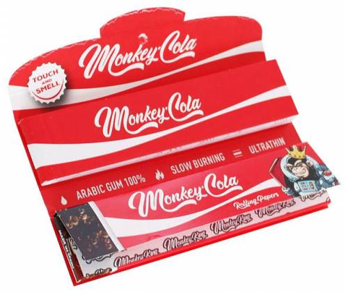 Monkey King Χαρτάκια Red Cola - King Size Slim με Τζιβάνα - Τιμή: 2,20€