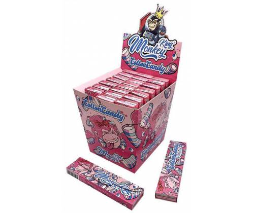 Monkey King Rolling Papers Cotton Candy - King Size Slim with Tips 32f. -  Price: 2,20€