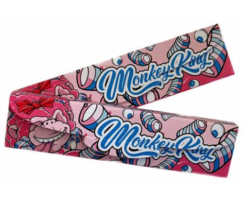 Monkey King Rolling Papers Cotton Candy - King Size Slim with Tips 32f. -  Price: 2,20€