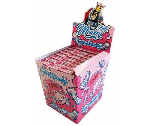 Monkey King Rolling Papers Cotton Candy - King Size Slim with Tips 32f. -  Price: 2,20€