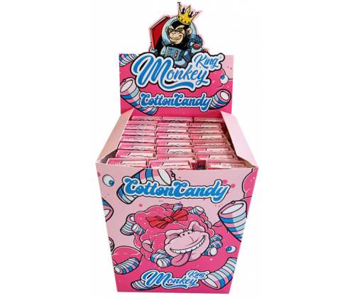 Monkey King Rolling Papers Cotton Candy - King Size Slim with Tips 32f. -  Price: 2,20€
