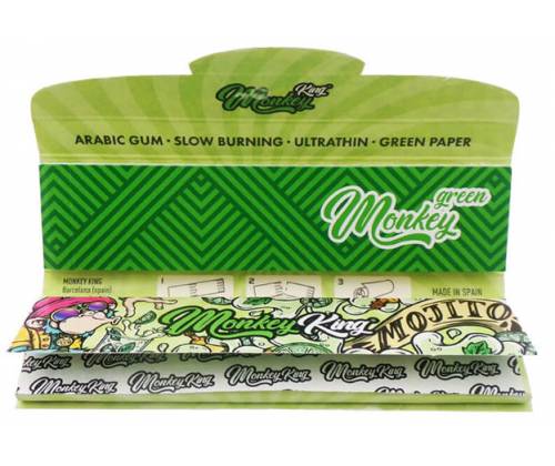 Monkey King Χαρτάκια Mojito - King Size Slim με Τζιβάνα - Τιμή: 2,20€