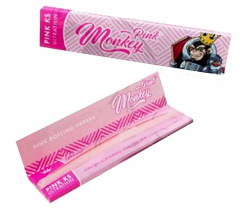 Monkey King Χαρτάκια Ροζ - Pink King Size Slim - Τιμή: 1,10€