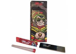 Monkey King Χαρτάκια Σετ 32φ. με Τζιβάνες και Κύλινδρο Αποθήκευσης - Μαύρο