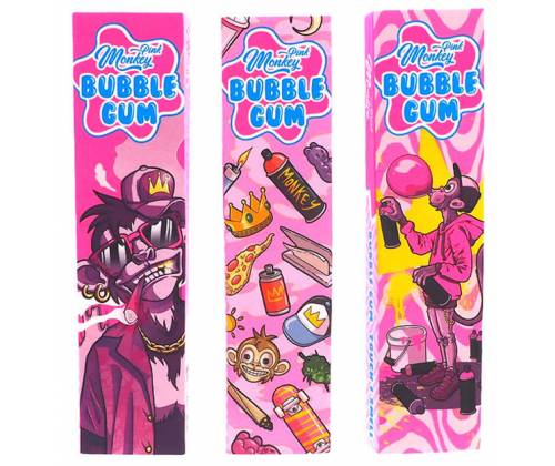 Monkey King Χαρτάκια Bubble Gum - King Size Slim με Τζιβάνα 32φ. - Τιμή: 2,20€