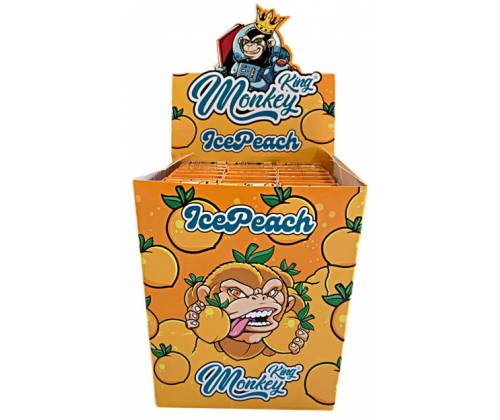 Monkey King Χαρτάκια Peach Ice - King Size Slim με Τζιβάνα 32φ. - Τιμή: 2,20€