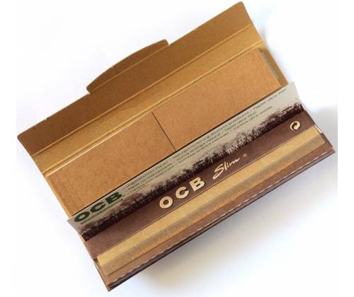 OCB Rolling Papers - Unbleached - King Size Slim With Tips 32pcs -  Price: 31,42€