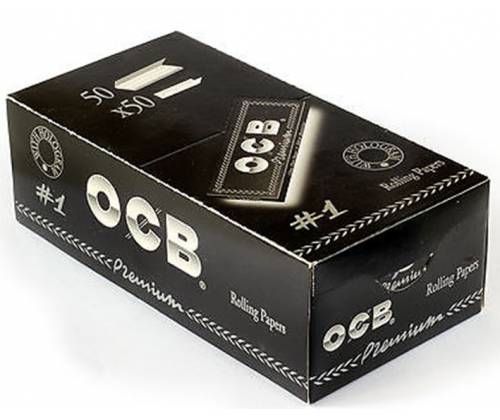 OCB Premium Χαρτάκια - Μαύρο 50τεμ. - Τιμή: 12,40€