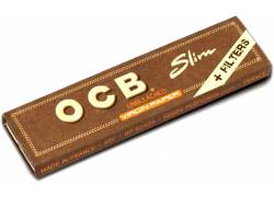 OCB Unbleached Χαρτάκια - Ακατέργαστο - King Size Slim με Τζιβάνες