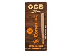 OCB Cone Κώνος Ακατέργαστο Slim Unbleached x50 - King Size