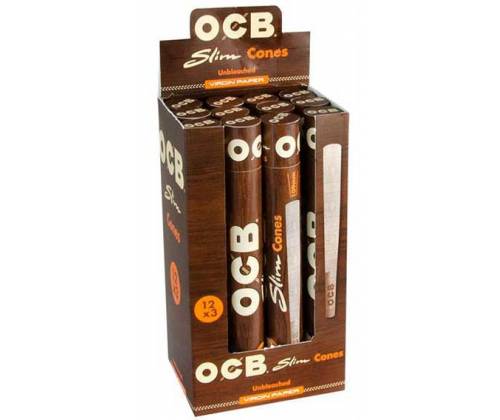 OCB Cone Κώνος Ακατέργαστο Slim Unbleached - King Size - Τιμή: 2,00€