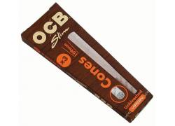 OCB Cone Κώνος Ακατέργαστο Slim Unbleached x3 Pocket - King Size