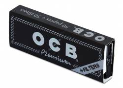OCB Premium Χαρτάκια - Μαύρο - 1¼ με Τζιβάνες