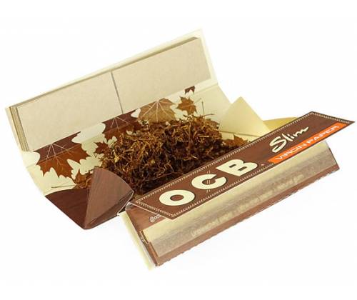 OCB Unbleached Χαρτάκια Roll Kit - Ακατέργαστο - King Size Slim με Τζιβάνες και Δισκάκι - Τιμή: 1,90€