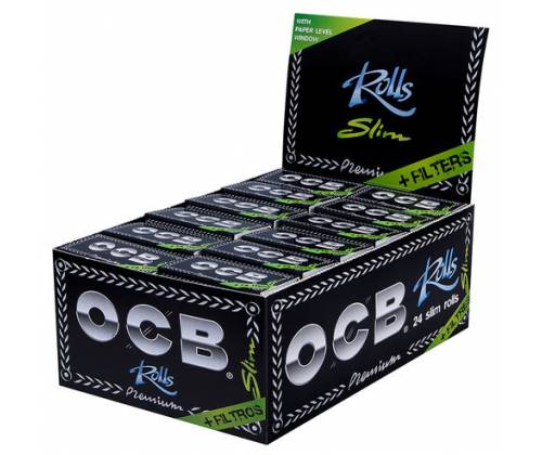 OCB Premium Rolls Ρολό Slim - 4 Μέτρα + Tips - Τιμή: 1,10€