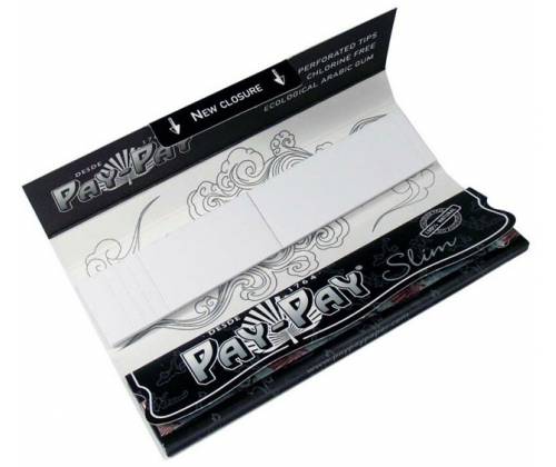PayPay GoGreen Rolling Papers - KS Slim + Tips Black Edition 50+50 -  Price: 1,65€
