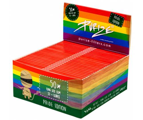 Purize Χαρτάκια Ακατέργαστο - «We Love Diversity»  King Size Slim 32φ. -  Price: 1,20€