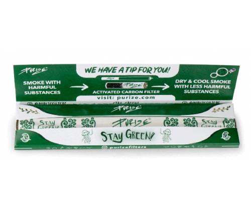 Purize Χαρτάκια Ακατέργαστο - Brown King Size Slim 32φ. - Τιμή: 1,30€