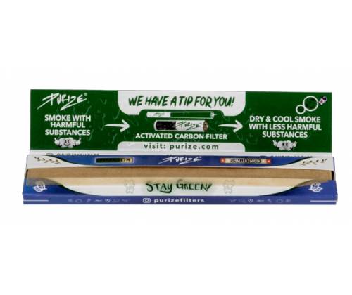 Purize Χαρτάκια Ακατέργαστο - Brown King Size Ultra Slim 32φ. - Τιμή: 1,20€