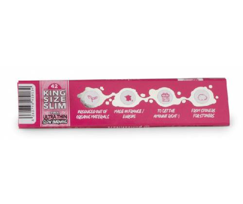 Purize Χαρτάκια Pink - King Size Slim 32φ. - Τιμή: 1,30€