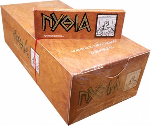 ΠΥΘΙΑ Χαρτάκια - Ακατέργαστο 50τεμ. - Τιμή: 10,00€