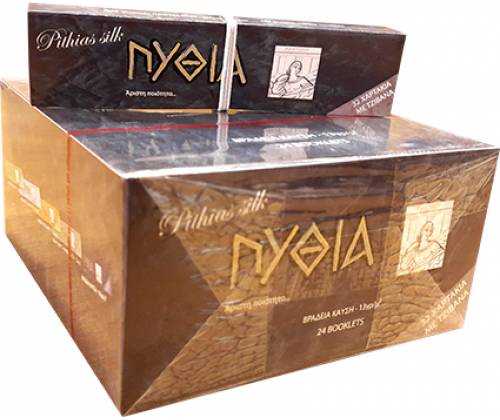 ΠΥΘΙΑ Χαρτάκια - Μαύρο - King Size με Τζιβάνα 24τεμ. - Τιμή: 14,40€