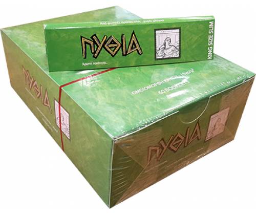 ΠΥΘΙΑ Χαρτάκια - Πράσινο - King Size 60τεμ. - Τιμή: 17,00€