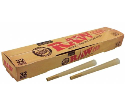 RAW Classic Cone PreRolled Basic - Κώνος Προτυλιγμένος - 32τεμ. - 1¼ - Τιμή: 4,35€