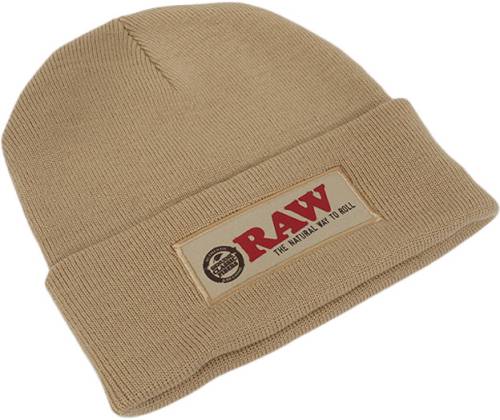 RAW Winter Beanie Hat Πλεκτός Σκούφος - Καφέ - Τιμή: 8,20€