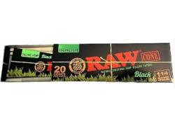 RAW Black Cone PreRolled Organic - Κώνος Προτυλιγμένος - 20τεμ. - 1¼