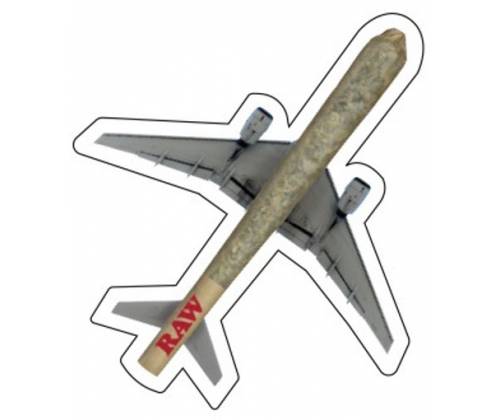 Raw Stickers Αυτοκόλλητο Cone Plane  - 11x9cm - Τιμή: 0,50€