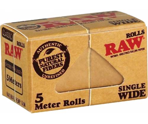 RAW Classic Rolls Ρολό Single Wide - 5 Μέτρα - Τιμή: 1,00€