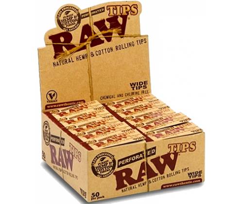 RAW Wide Split Tips 50pcs -  Price: 11,50€