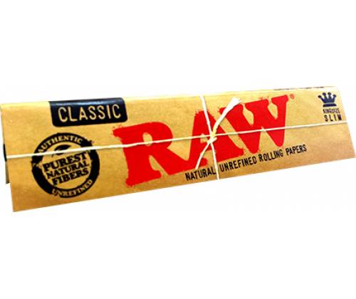 RAW Χαρτάκια Classic - Ακατέργαστο - King Size Slim - Τιμή: 0,54€