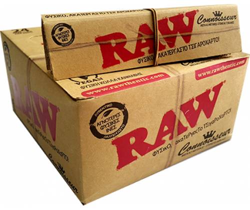 RAW Χαρτάκια Classic - Ακατέργαστο - King Size Slim με Τζιβάνα 24τεμ. - Τιμή: 18,90€