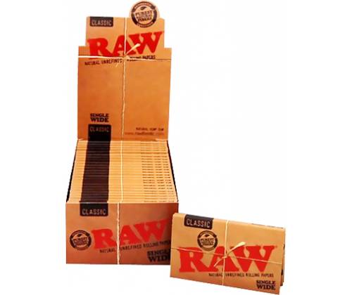 RAW Rolling Papers Classic - Raw - Single Wide Double 25pcs -  Price: 11,02€