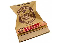 RAW Artesano Χαρτάκια Classic - Ακατέργαστο - King Size Slim με Τζιβάνες και Δισκάκι