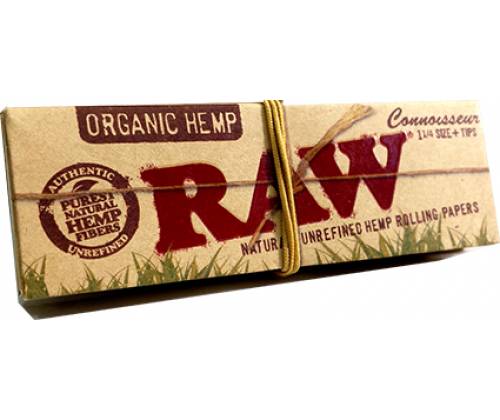 RAW Χαρτάκια - Organic Hemp - 1¼ με Τζιβάνα - Τιμή: 0,85€