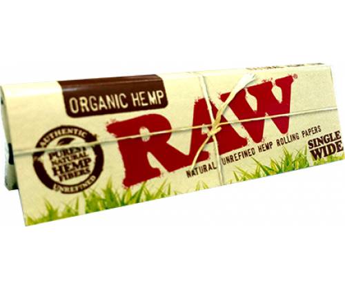 RAW Χαρτάκια - Organic Hemp - Single Wide - Τιμή: 0,28€