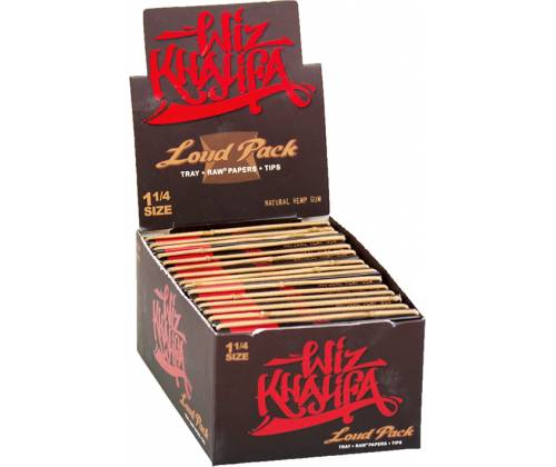 RAW Wiz Khalifa Loud Χαρτάκια - Ακατέργαστο - 1¼ με Τζιβάνες και Δισκ - Τιμή: 26,70€